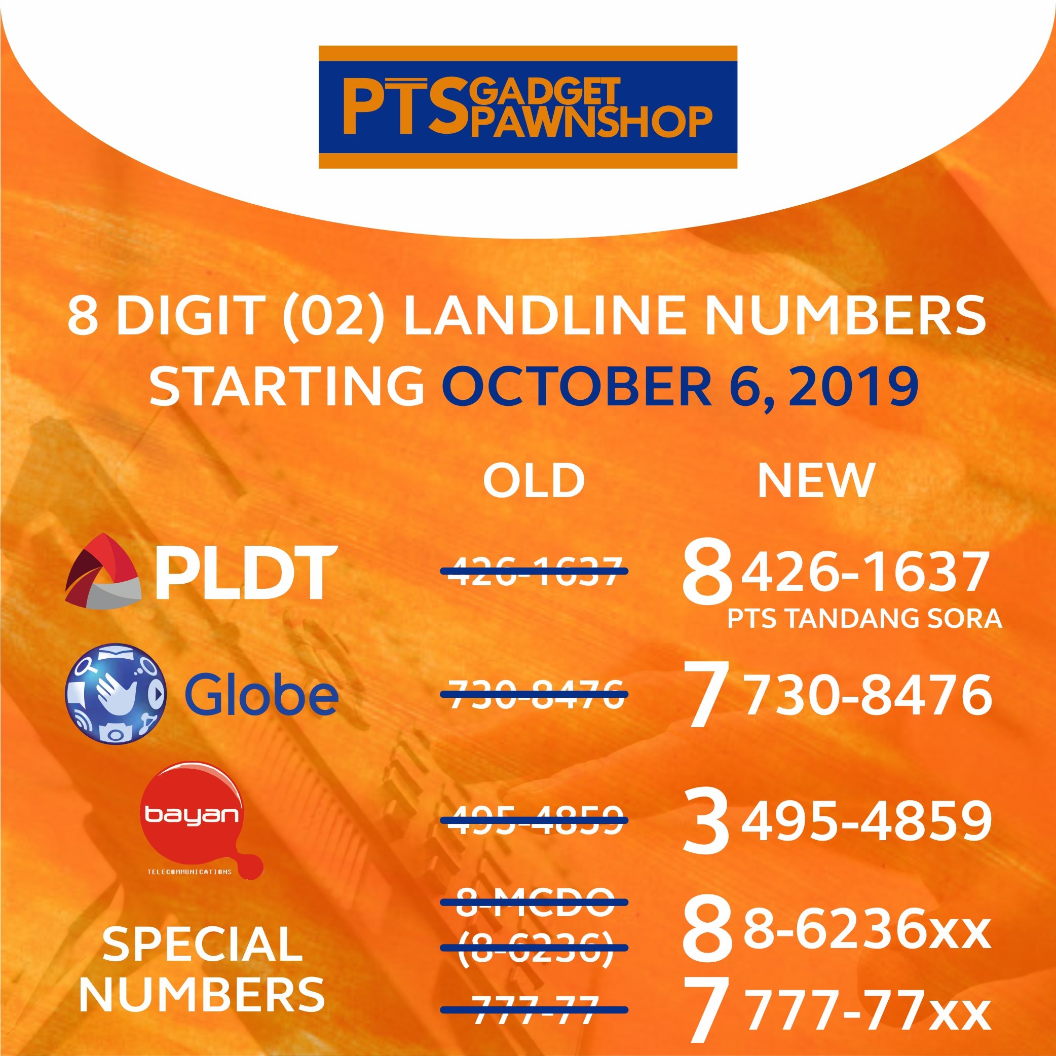 globe bayantel landline